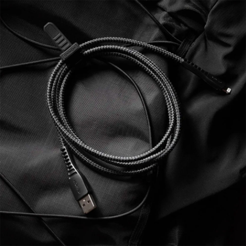 Кабель Nomad Lightning to USB, материал кевлар, длина 1,5 м. Цвет чёрный.